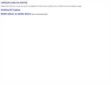 Tablet Screenshot of live.linfieldfc.com